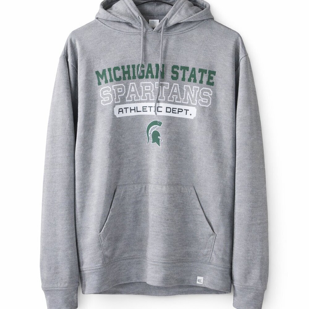 Michigan State Spartans (MSU) Hoodie Mens Medium Gray